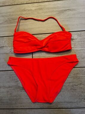 Arizona Jean Company Red Bandeau Bikini Set
